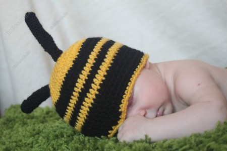 Méhecske babafotó jelmez - újszülött fotózáshoz
